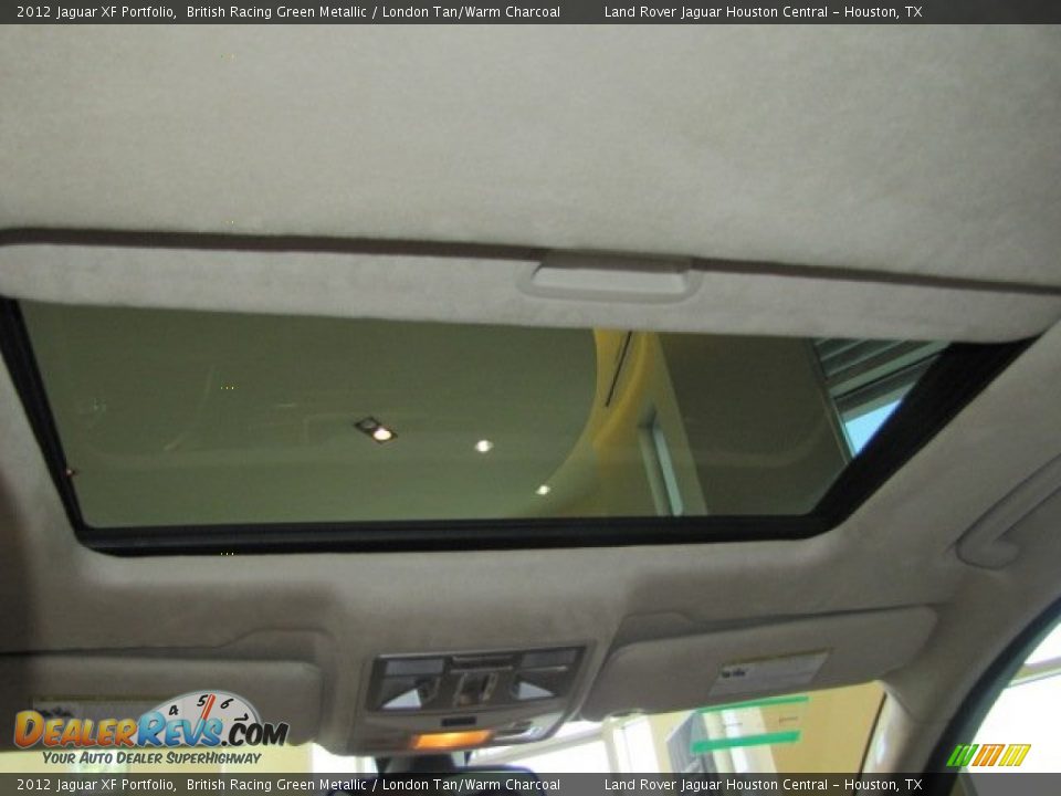 2012 Jaguar XF Portfolio British Racing Green Metallic / London Tan/Warm Charcoal Photo #14