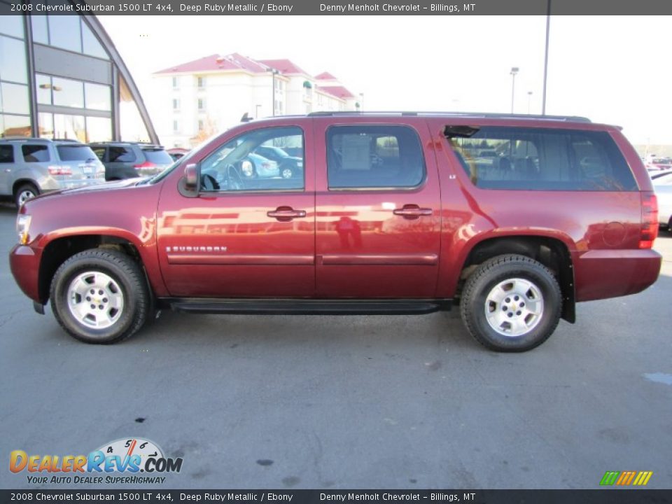 2008 Chevrolet Suburban 1500 LT 4x4 Deep Ruby Metallic / Ebony Photo #4