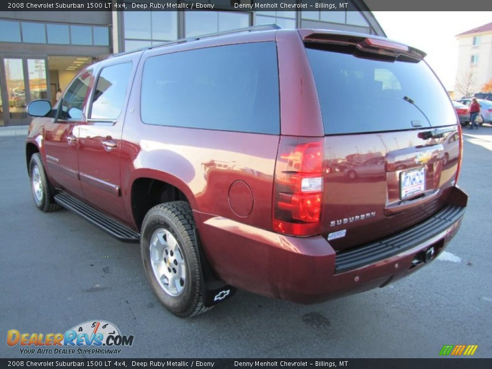 2008 Chevrolet Suburban 1500 LT 4x4 Deep Ruby Metallic / Ebony Photo #5