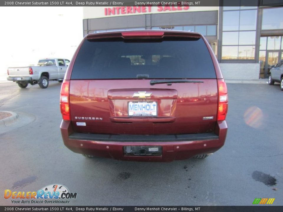 2008 Chevrolet Suburban 1500 LT 4x4 Deep Ruby Metallic / Ebony Photo #6