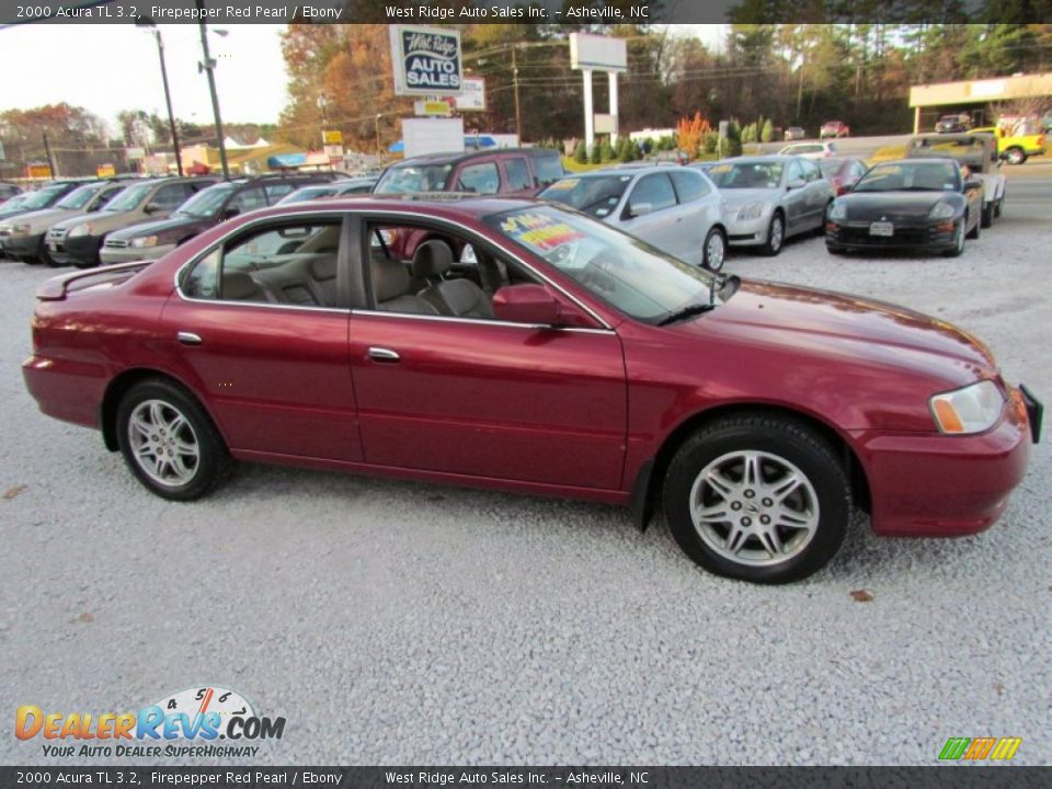 2000 Acura TL 3.2 Firepepper Red Pearl / Ebony Photo #2