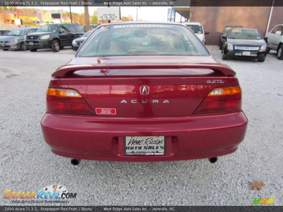 2000 Acura TL 3.2 Firepepper Red Pearl / Ebony Photo #6