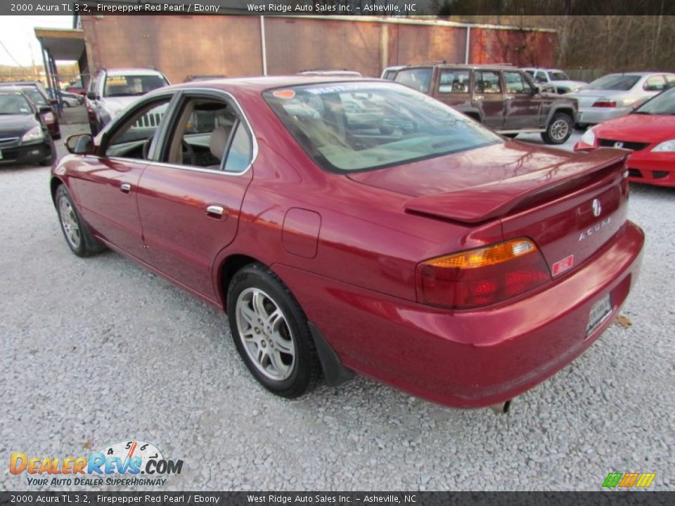 2000 Acura TL 3.2 Firepepper Red Pearl / Ebony Photo #7