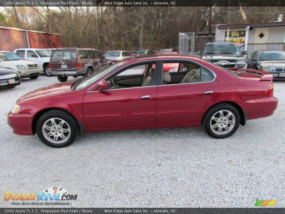 2000 Acura TL 3.2 Firepepper Red Pearl / Ebony Photo #9