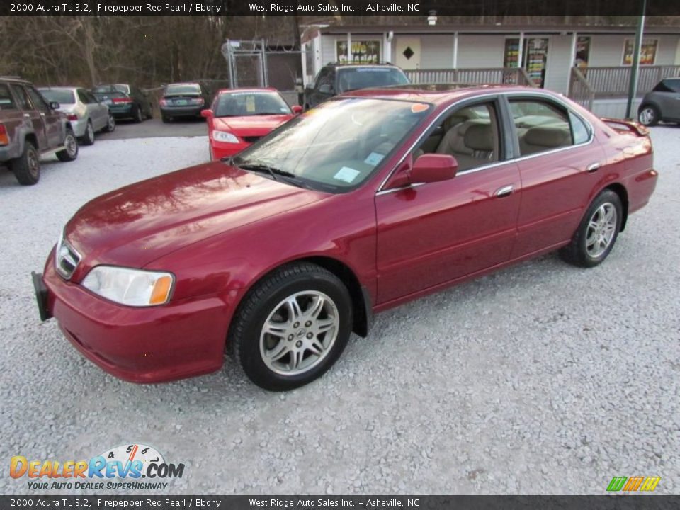 2000 Acura TL 3.2 Firepepper Red Pearl / Ebony Photo #10