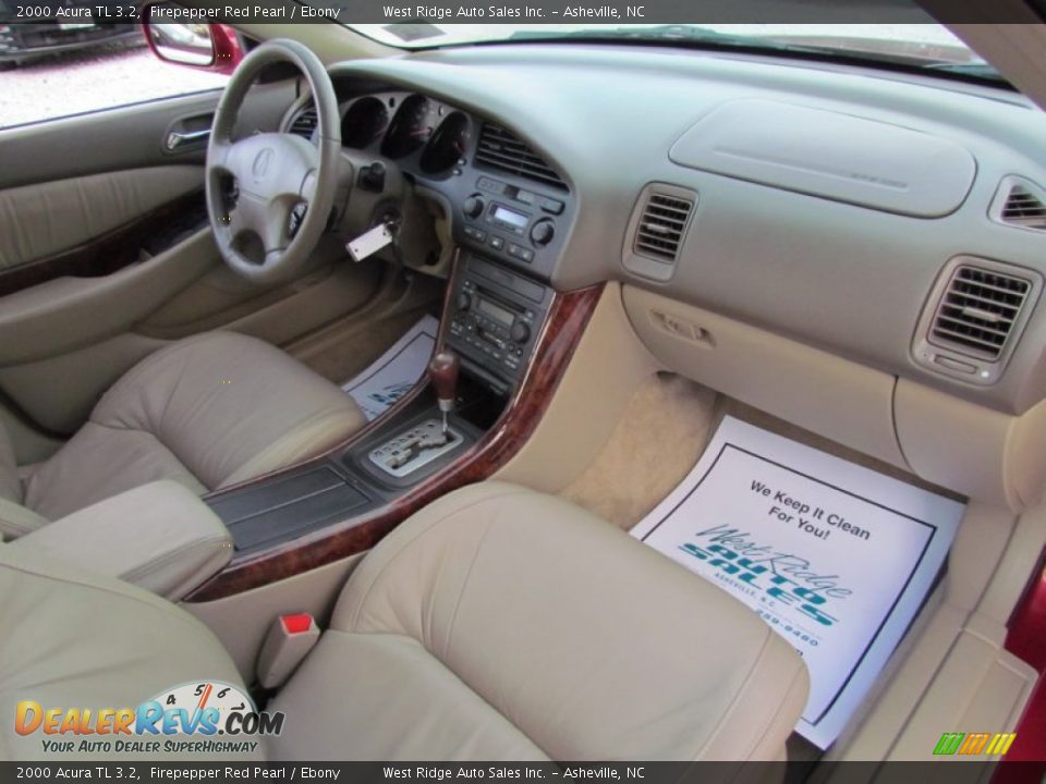 2000 Acura TL 3.2 Firepepper Red Pearl / Ebony Photo #14