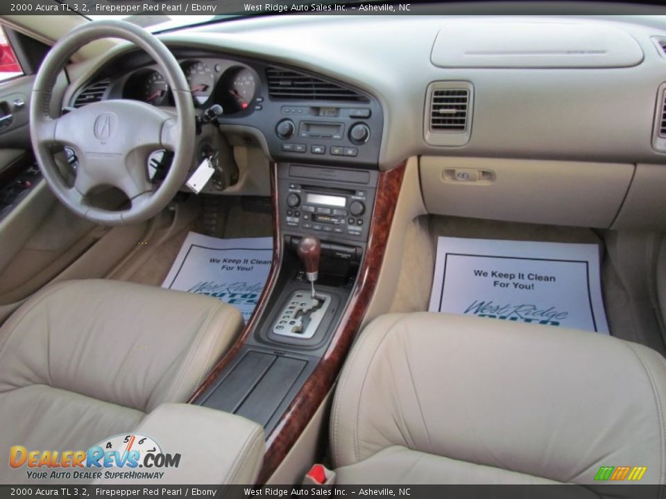 2000 Acura TL 3.2 Firepepper Red Pearl / Ebony Photo #17