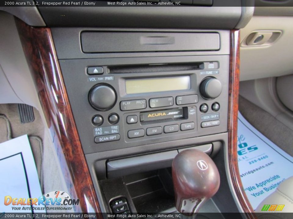 2000 Acura TL 3.2 Firepepper Red Pearl / Ebony Photo #28