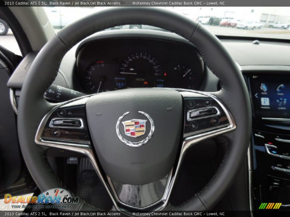 2013 Cadillac ATS 2.5L Black Raven / Jet Black/Jet Black Accents Photo #16