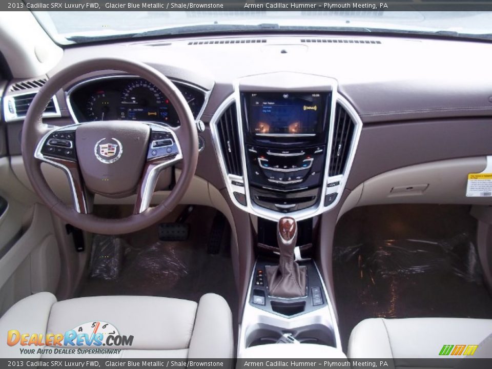 2013 Cadillac SRX Luxury FWD Glacier Blue Metallic / Shale/Brownstone Photo #11