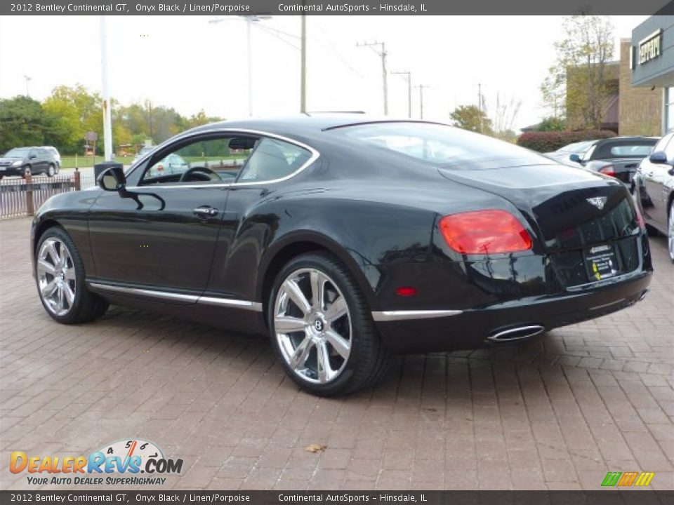 2012 Bentley Continental GT Onyx Black / Linen/Porpoise Photo #3