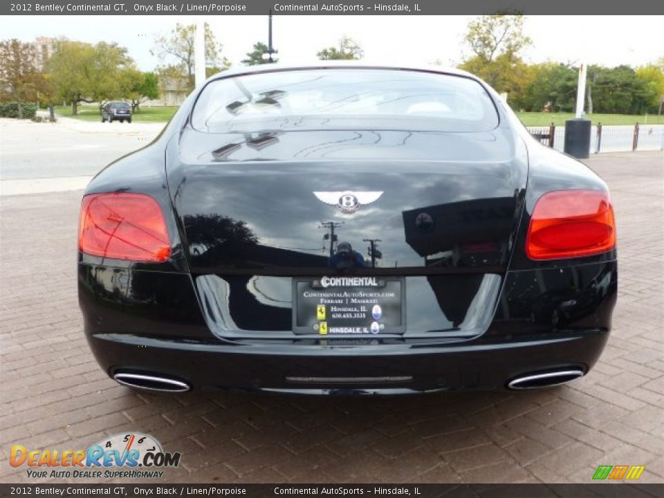2012 Bentley Continental GT Onyx Black / Linen/Porpoise Photo #4