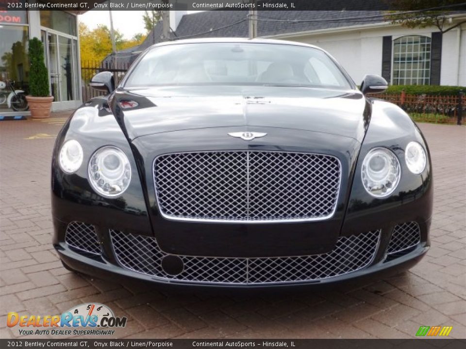 2012 Bentley Continental GT Onyx Black / Linen/Porpoise Photo #10