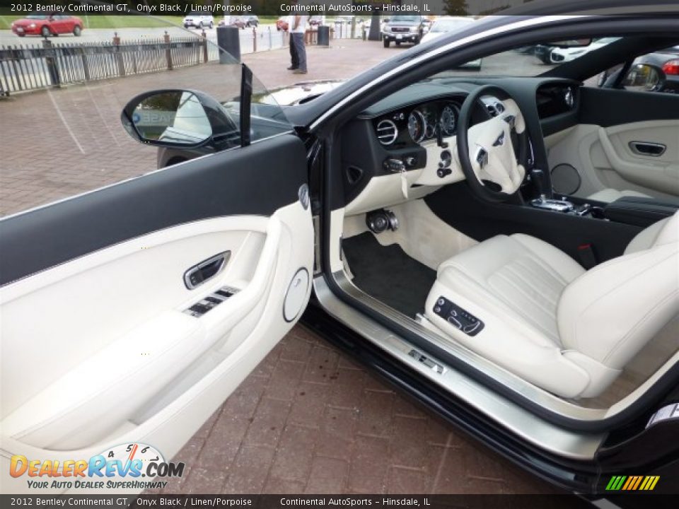 2012 Bentley Continental GT Onyx Black / Linen/Porpoise Photo #13