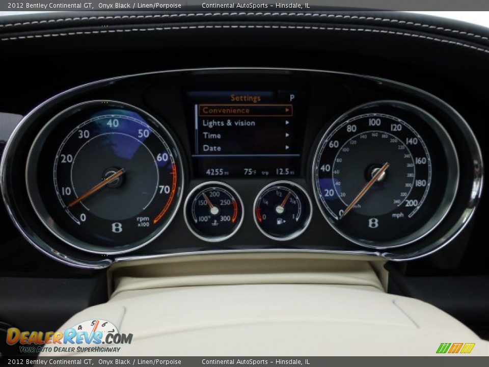 2012 Bentley Continental GT  Gauges Photo #15