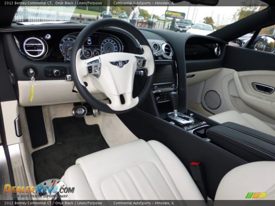 Linen/Porpoise Interior - 2012 Bentley Continental GT  Photo #19