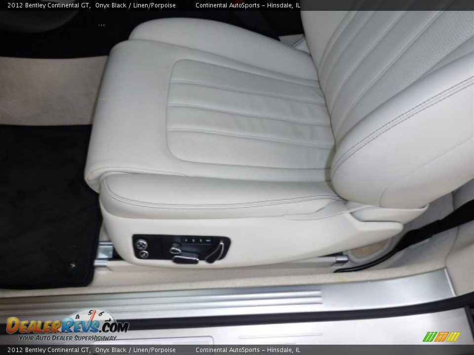 2012 Bentley Continental GT Onyx Black / Linen/Porpoise Photo #22
