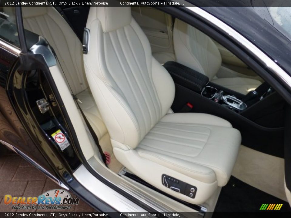 2012 Bentley Continental GT Onyx Black / Linen/Porpoise Photo #26