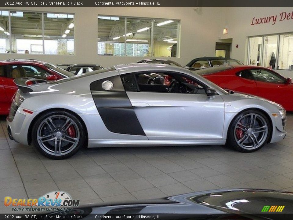 2012 Audi R8 GT Ice Silver Metallic / Black Photo #4