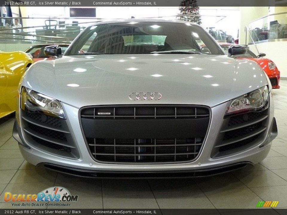 2012 Audi R8 GT Ice Silver Metallic / Black Photo #9