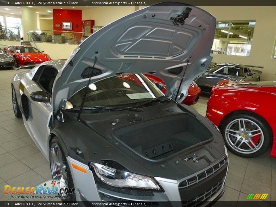 2012 Audi R8 GT Ice Silver Metallic / Black Photo #11