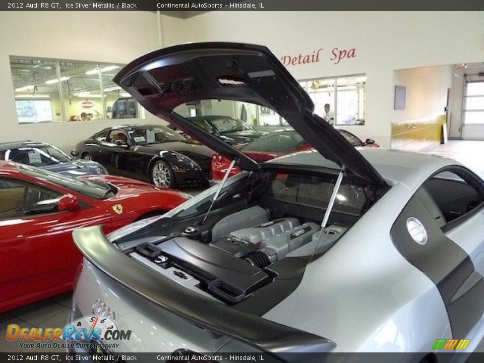 2012 Audi R8 GT Ice Silver Metallic / Black Photo #14