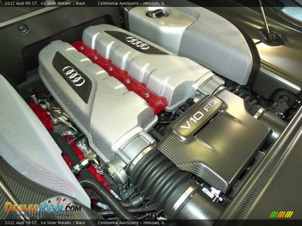 2012 Audi R8 GT 5.2 Liter FSI DOHC 40-Valve VVT V10 Engine Photo #16