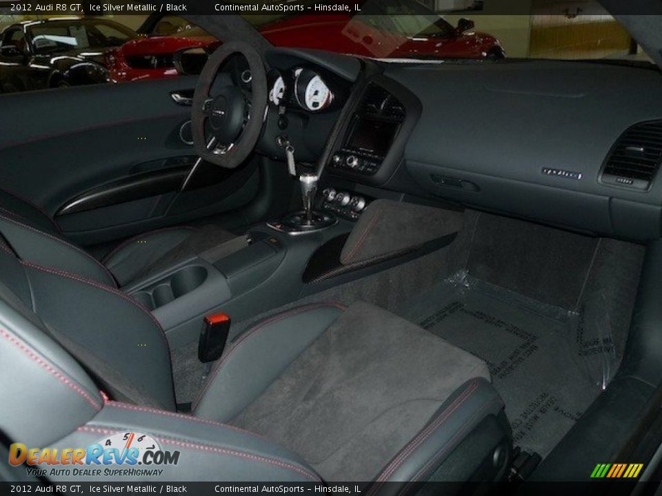 2012 Audi R8 GT Ice Silver Metallic / Black Photo #31