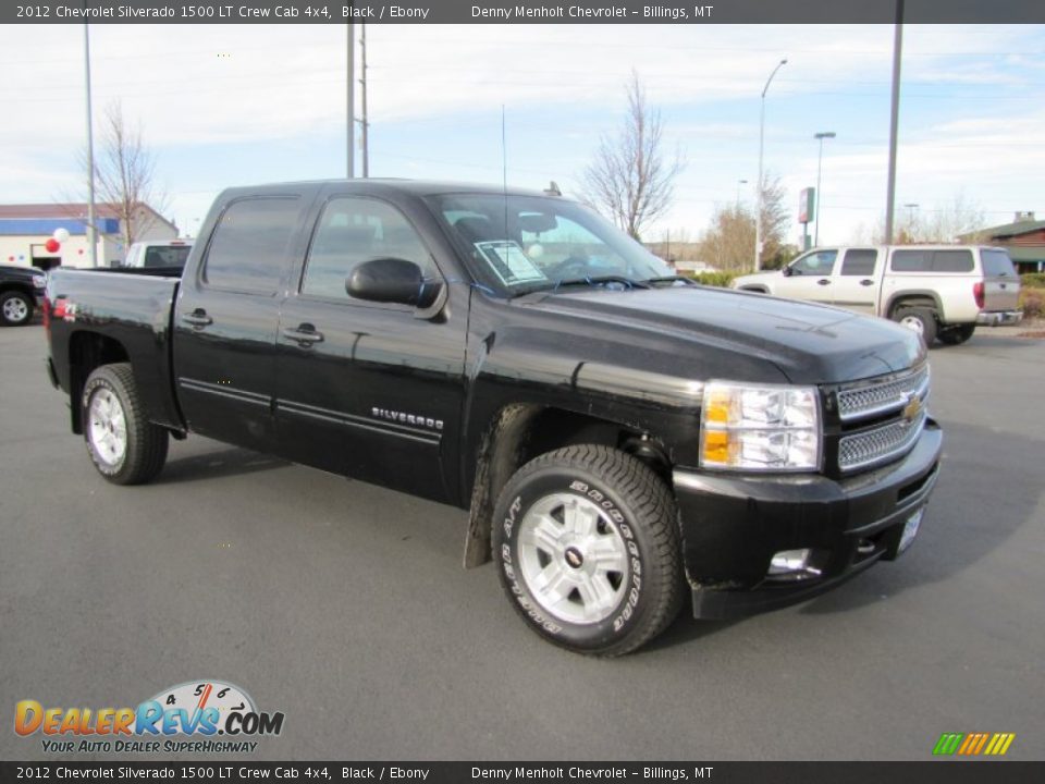 2012 Chevrolet Silverado 1500 LT Crew Cab 4x4 Black / Ebony Photo #1