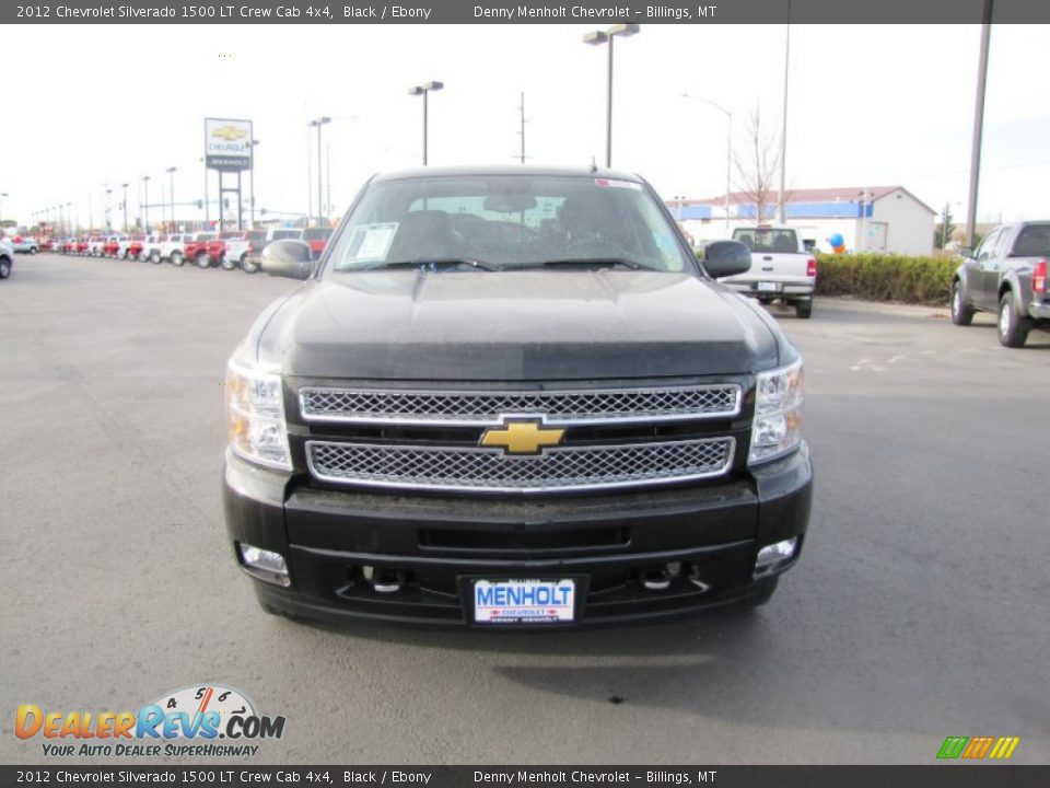 2012 Chevrolet Silverado 1500 LT Crew Cab 4x4 Black / Ebony Photo #2