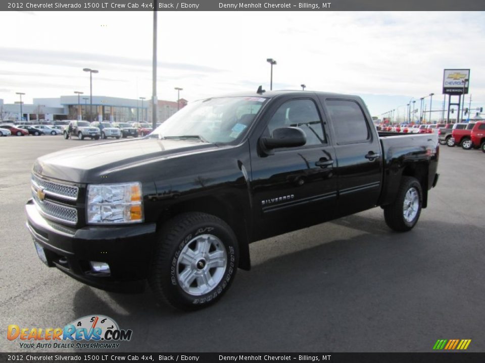 2012 Chevrolet Silverado 1500 LT Crew Cab 4x4 Black / Ebony Photo #3