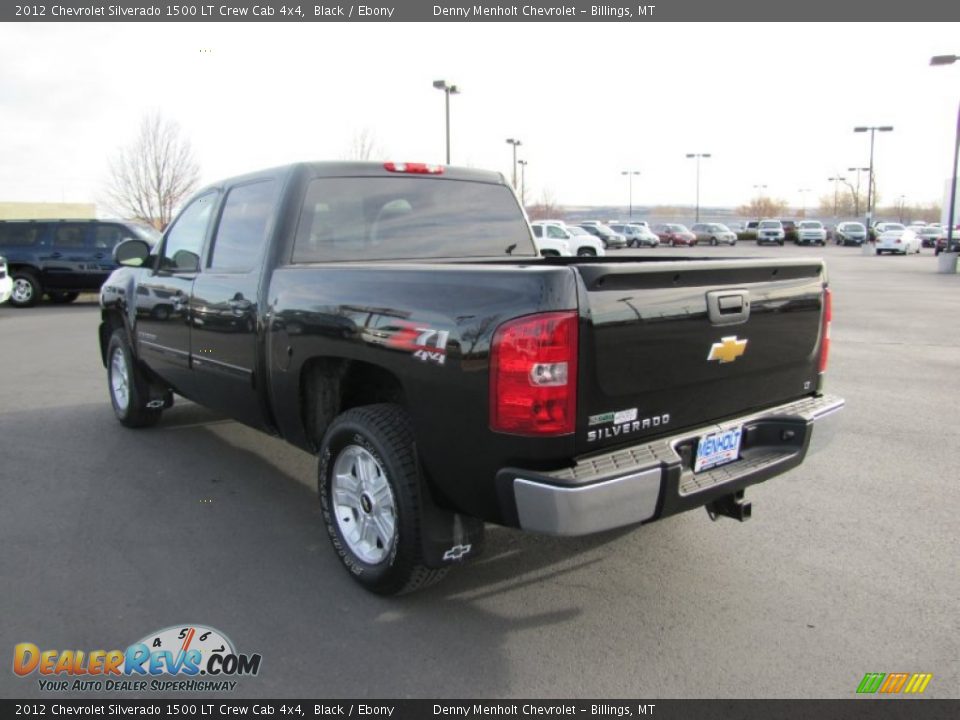 2012 Chevrolet Silverado 1500 LT Crew Cab 4x4 Black / Ebony Photo #5