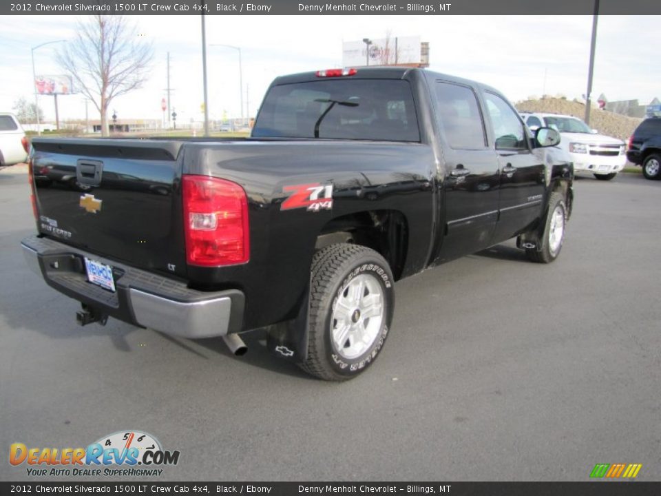 2012 Chevrolet Silverado 1500 LT Crew Cab 4x4 Black / Ebony Photo #7