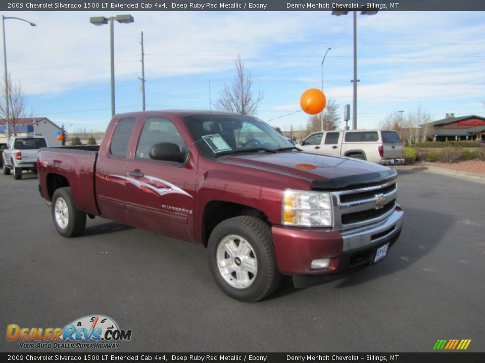 2009 Chevrolet Silverado 1500 LT Extended Cab 4x4 Deep Ruby Red Metallic / Ebony Photo #1
