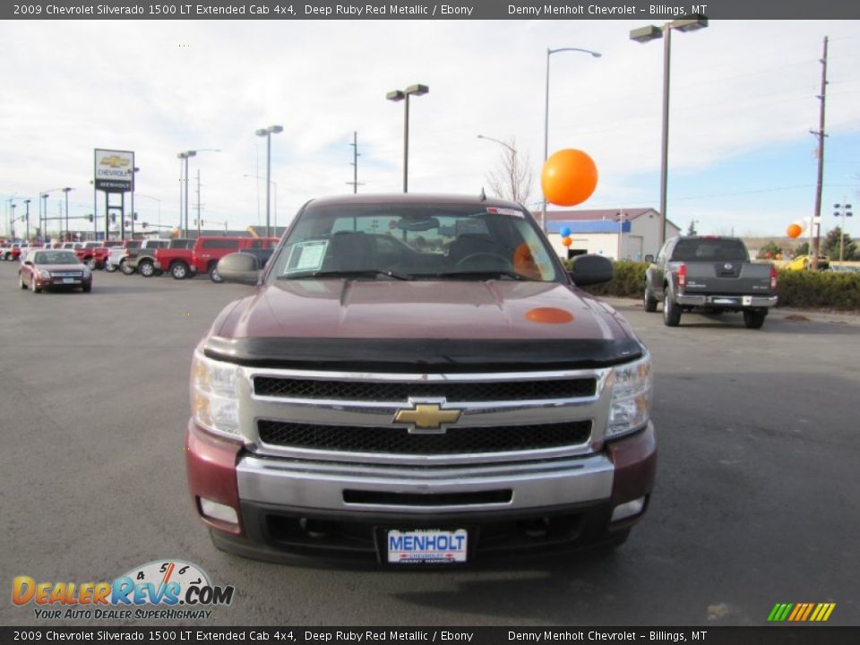 2009 Chevrolet Silverado 1500 LT Extended Cab 4x4 Deep Ruby Red Metallic / Ebony Photo #2
