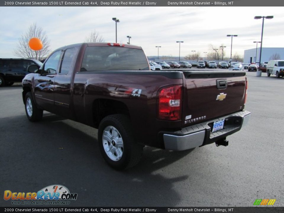 2009 Chevrolet Silverado 1500 LT Extended Cab 4x4 Deep Ruby Red Metallic / Ebony Photo #5
