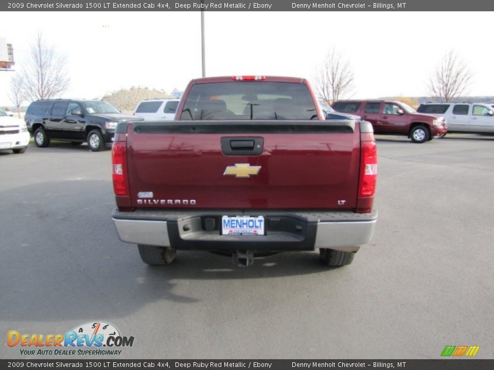 2009 Chevrolet Silverado 1500 LT Extended Cab 4x4 Deep Ruby Red Metallic / Ebony Photo #6