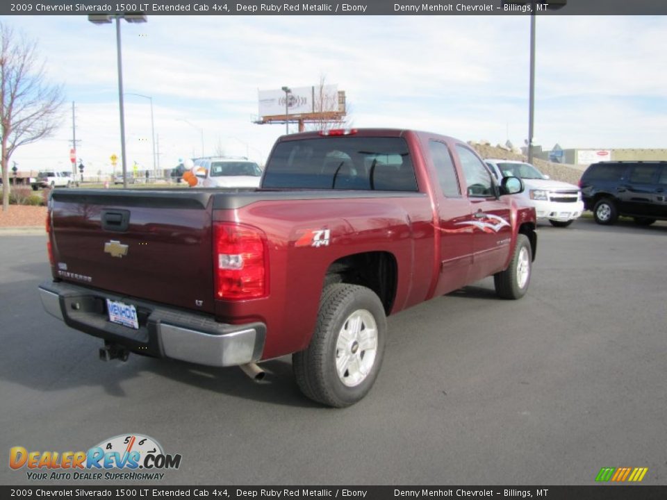 2009 Chevrolet Silverado 1500 LT Extended Cab 4x4 Deep Ruby Red Metallic / Ebony Photo #7