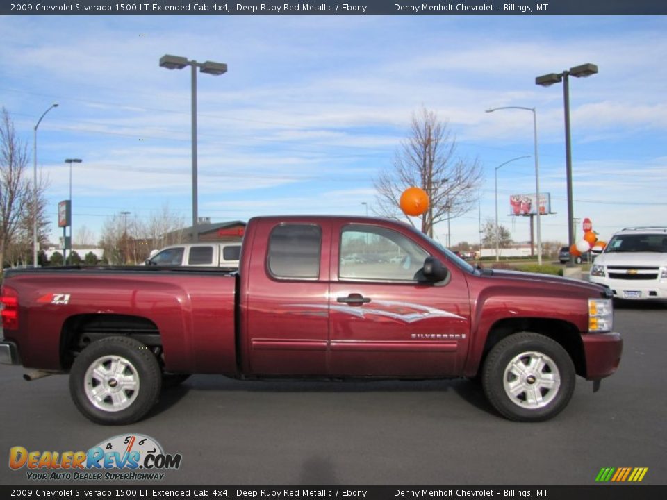 2009 Chevrolet Silverado 1500 LT Extended Cab 4x4 Deep Ruby Red Metallic / Ebony Photo #8