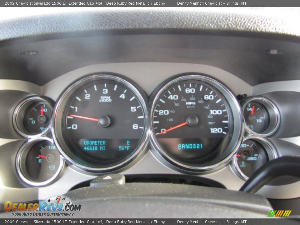 2009 Chevrolet Silverado 1500 LT Extended Cab 4x4 Deep Ruby Red Metallic / Ebony Photo #20