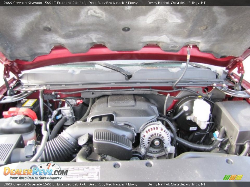 2009 Chevrolet Silverado 1500 LT Extended Cab 4x4 Deep Ruby Red Metallic / Ebony Photo #28