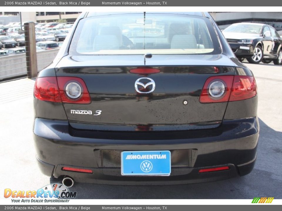 2006 Mazda MAZDA3 i Sedan Black Mica / Beige Photo #6