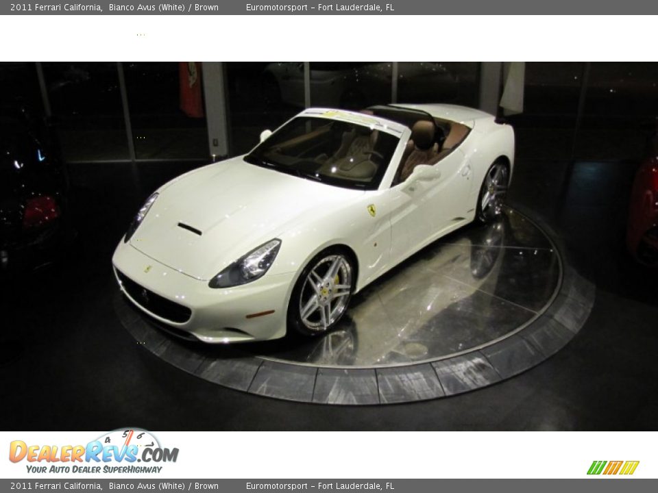 2011 Ferrari California Bianco Avus (White) / Brown Photo #1
