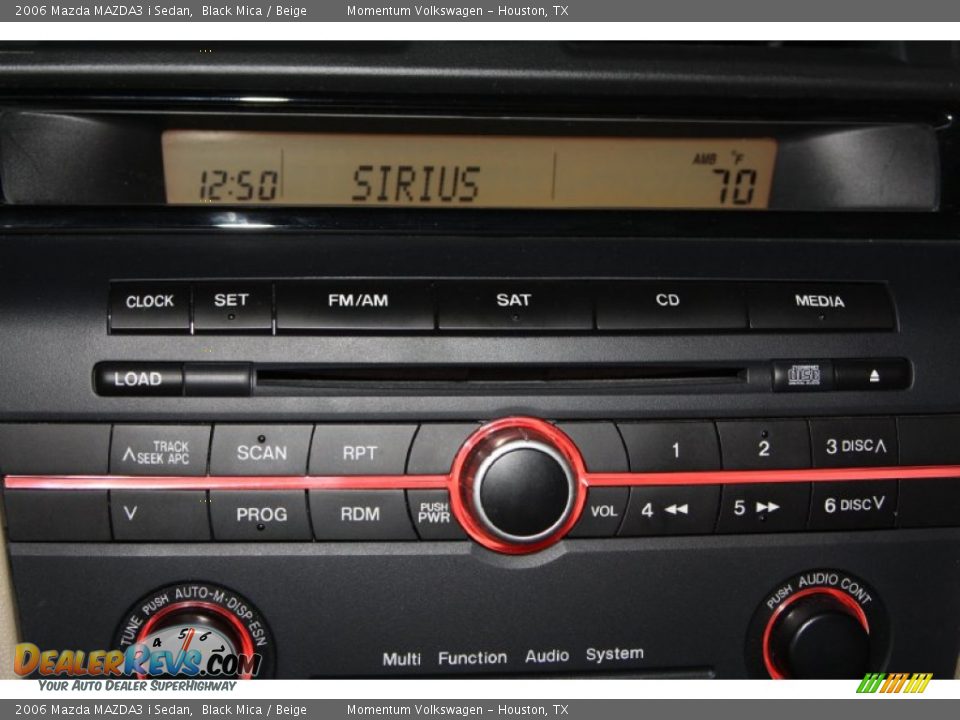 2006 Mazda MAZDA3 i Sedan Black Mica / Beige Photo #14