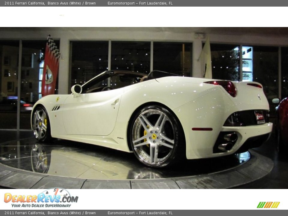 2011 Ferrari California Bianco Avus (White) / Brown Photo #3
