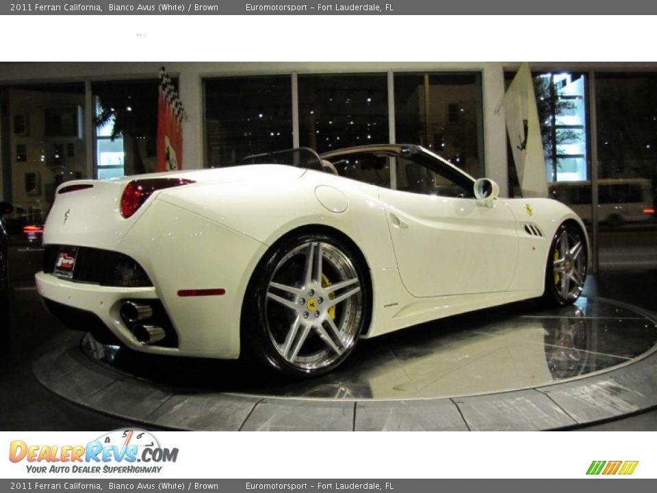 2011 Ferrari California Bianco Avus (White) / Brown Photo #4