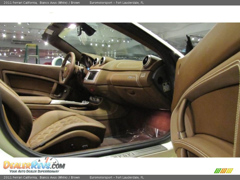 2011 Ferrari California Bianco Avus (White) / Brown Photo #8