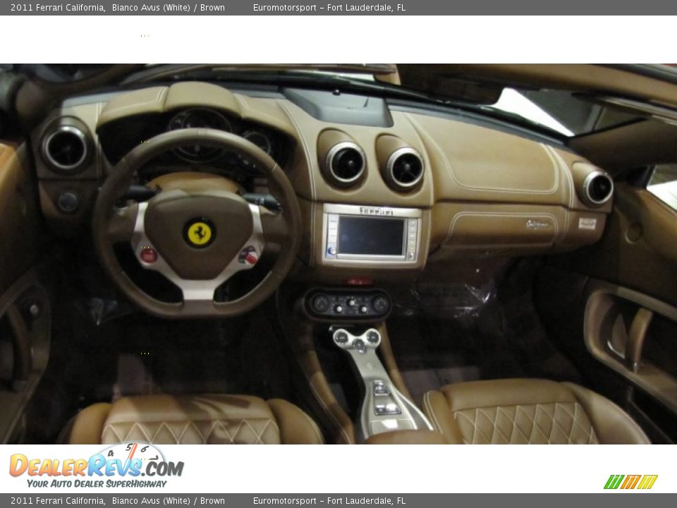 2011 Ferrari California Bianco Avus (White) / Brown Photo #9