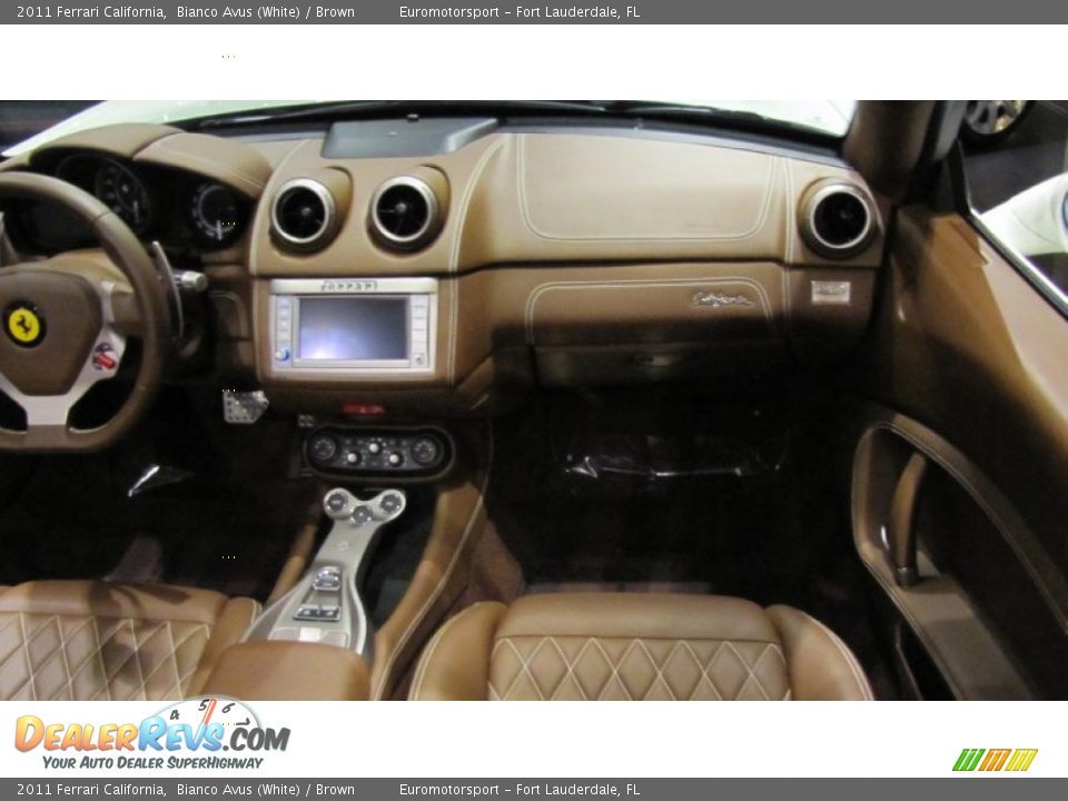 2011 Ferrari California Bianco Avus (White) / Brown Photo #10