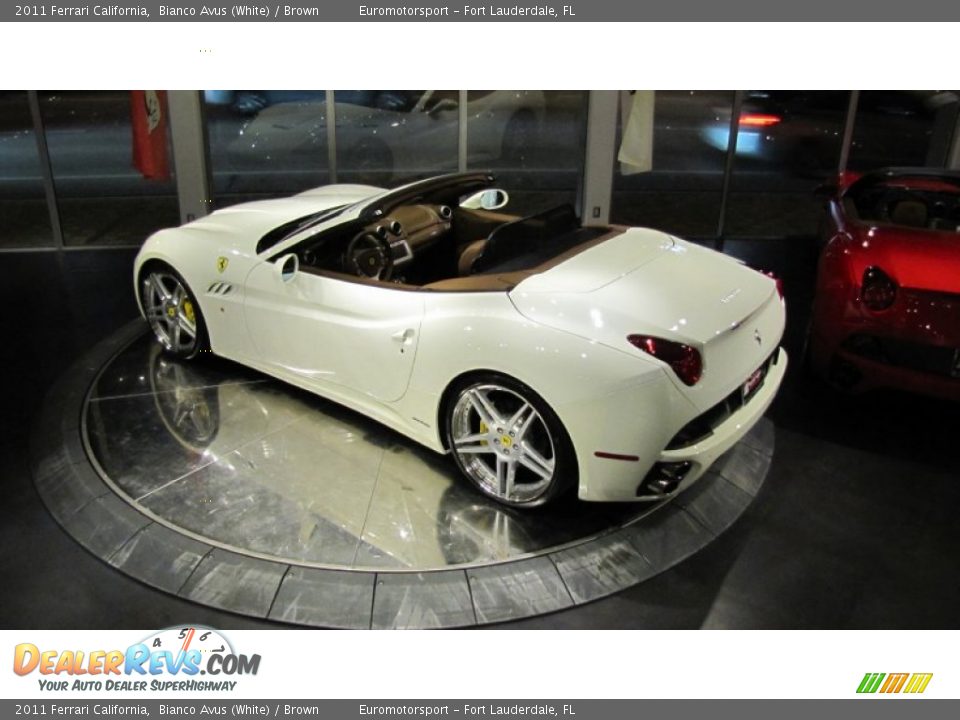 2011 Ferrari California Bianco Avus (White) / Brown Photo #11